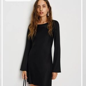 Banana Republic Black Long Sleeve Dress